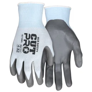 92718NFM MCR Safety Cut Resistant Gloves, Synthetic, Medium, Gray/Blue