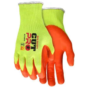 92720HVXXL MCR Safety Cut Resistant Gloves, Synthetic, 2X-Large, Orange/Lime