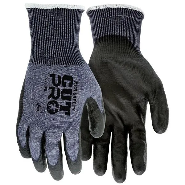 92738PUXL MCR Safety CutPro Cut Resistant Gloves, Hypermax, X-Large, Black