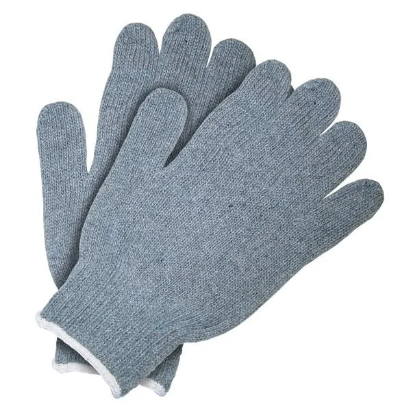 9507SM MCR Safety Heavy Weight Gloves, Small, Cotton Polyester Blend, Gray