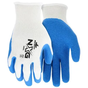 9680M MCR Safety NXG® Work Gloves, Medium, Cotton Polyester Blend, Blue