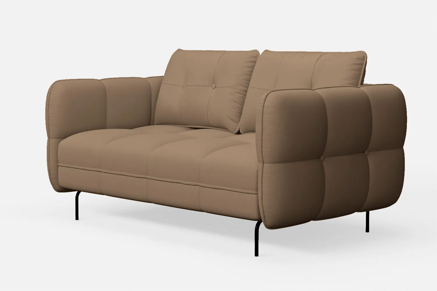 Anzio 2 Seater Sofa Stone Leather