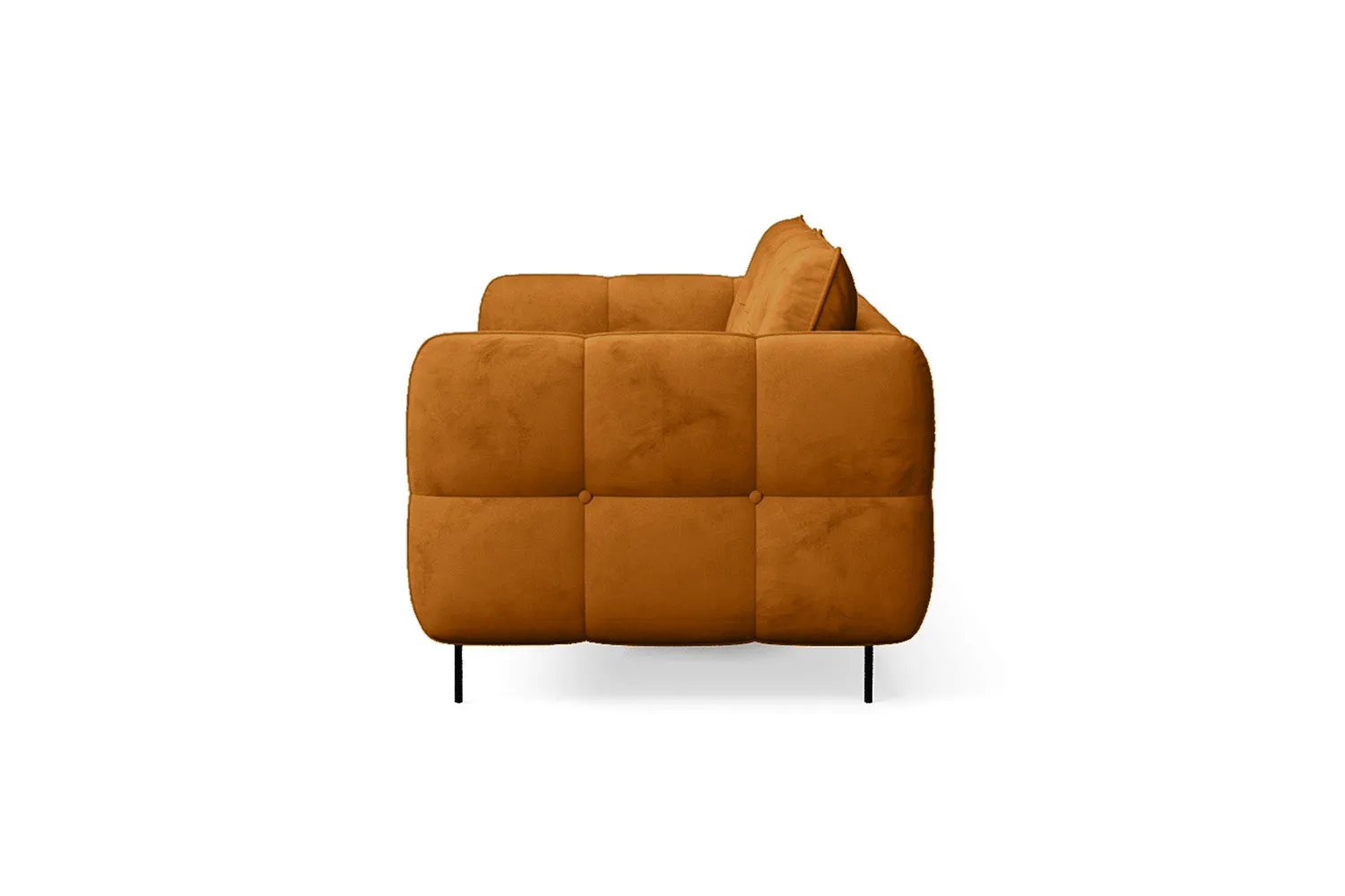 Anzio 3 Seater Sofa Gold Velvet