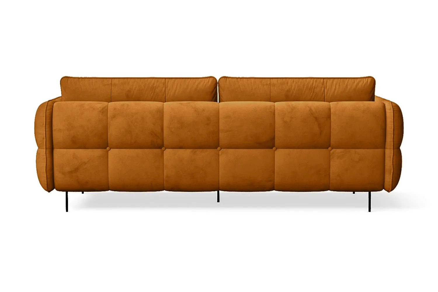 Anzio 3 Seater Sofa Gold Velvet