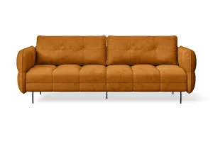 Anzio 3 Seater Sofa Gold Velvet