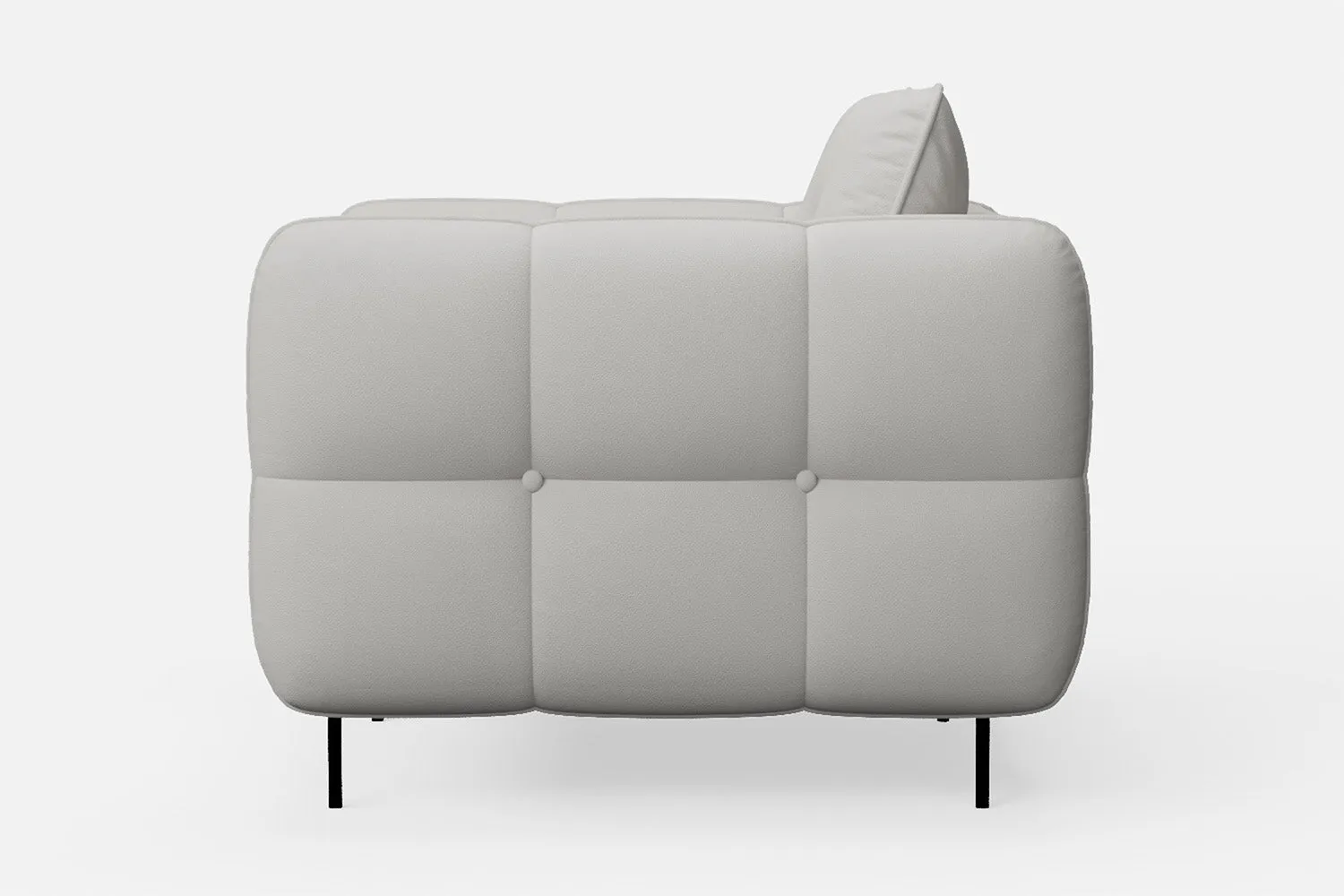 Anzio Armchair White Leather