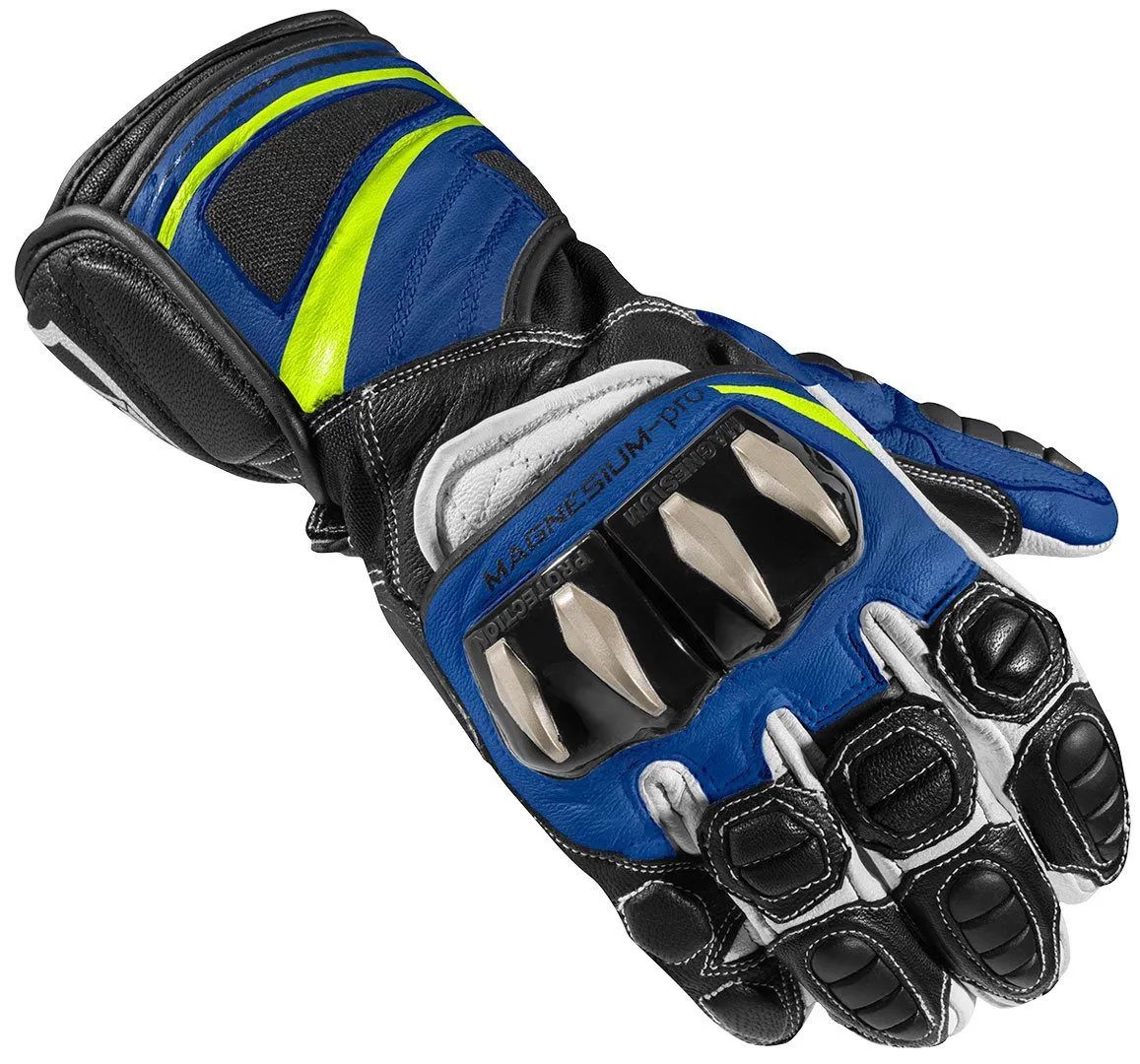 Arlen Ness Yakun Evo Motorcycle Gloves, Black/Blue/White