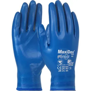 ATG 19-007/XS Seamless Knit Nylon Glove with Nitrile Coating and ViroSan Technology on Full Hand - Touchscreen Compatible