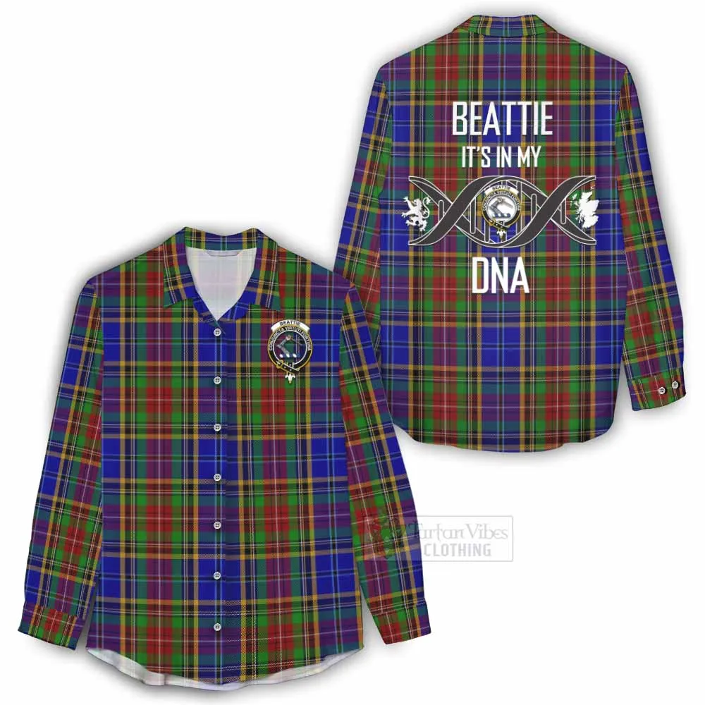 Beattie (Beatty) Tartan Women's Casual Shirt with Family Crest DNA In Me Style