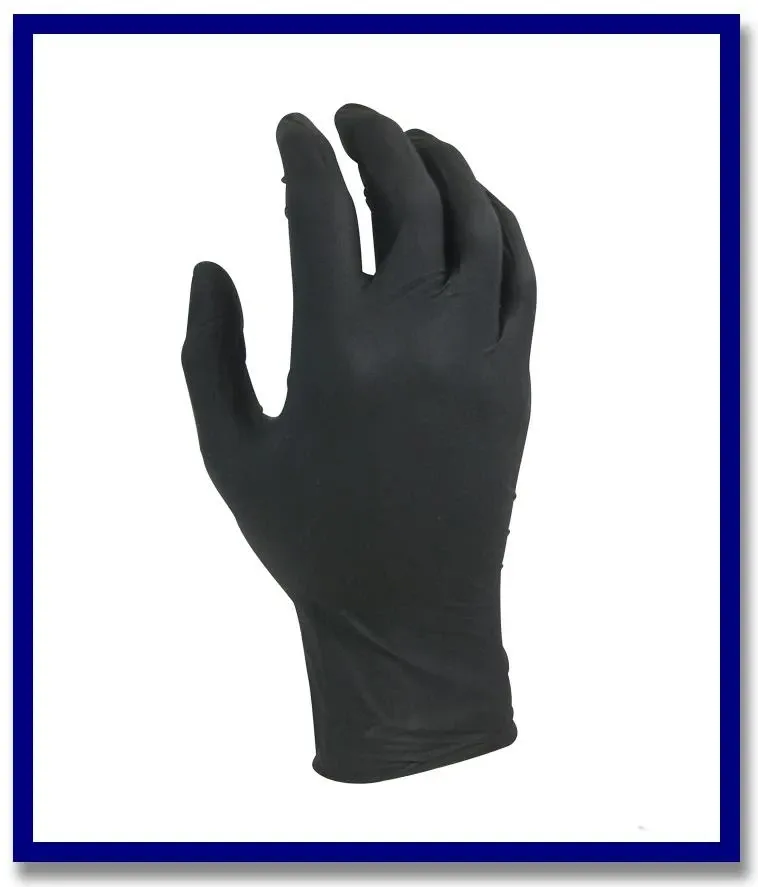 Black Shield Disposable Nitrile Gloves - 100pcs/box