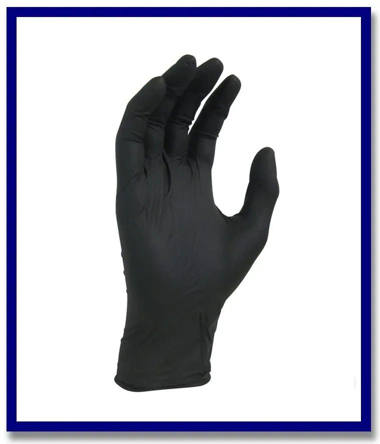 Black Shield Disposable Nitrile Gloves - 100pcs/box