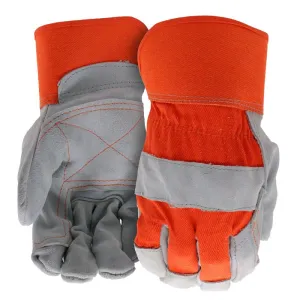 Boss Guard Series B71031-L Gloves, L, 8 to 8-3/8 in L, Wing Thumb, Safety, Canvas, Orange :PR: QUANTITY: 1