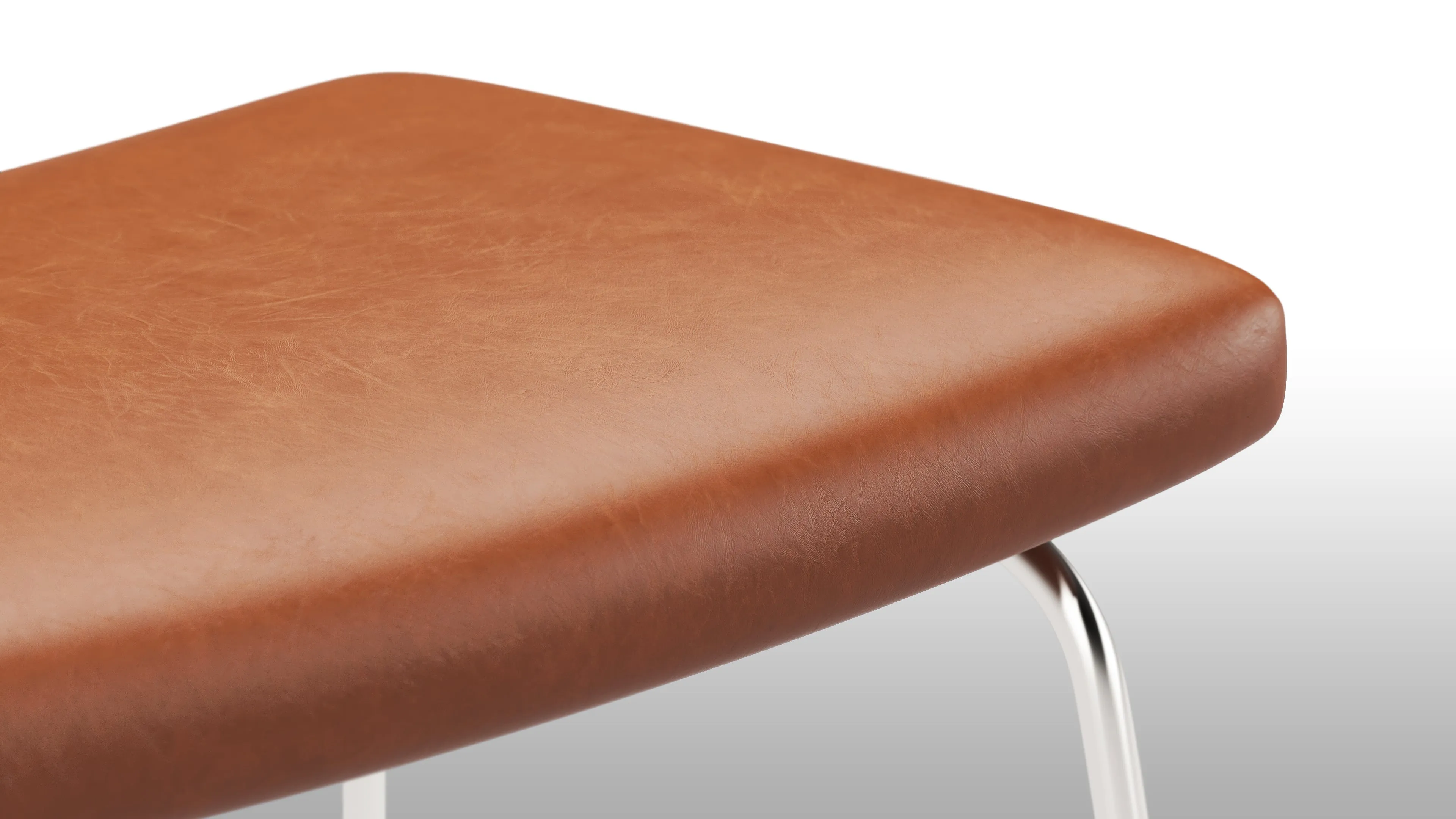 CH468 Oculus - CH468 Oculus Ottoman, Tan Premium Leather