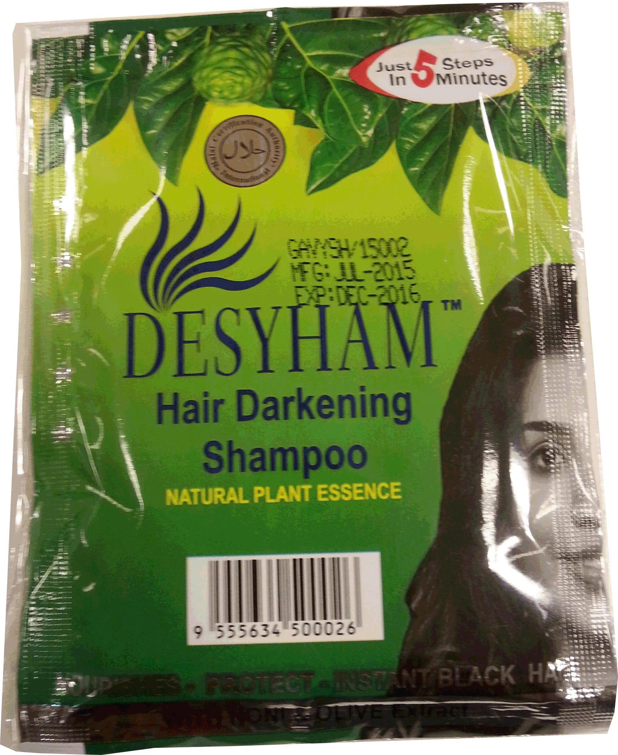 Desyham Hair Darkening Shampoo Conditioner (Black) 26 ml