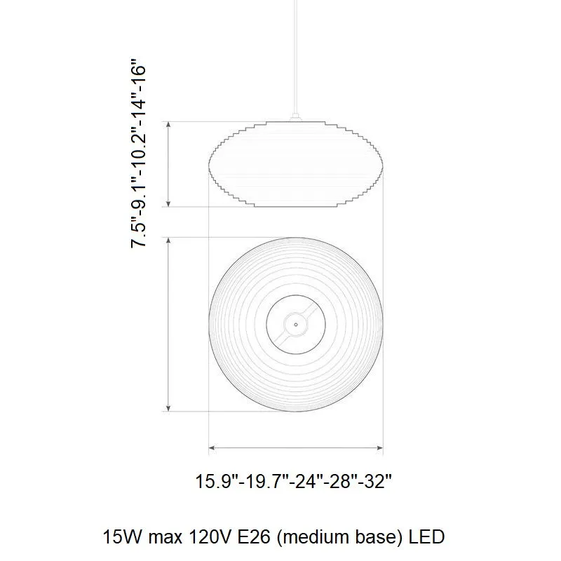 Disc Scraplight Pendant Light