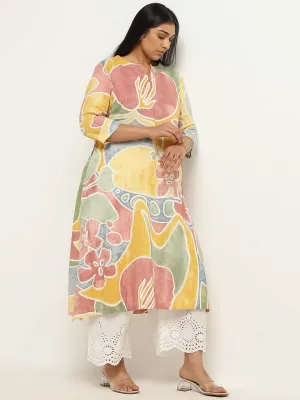 Diza Multicolor Printed Kurta