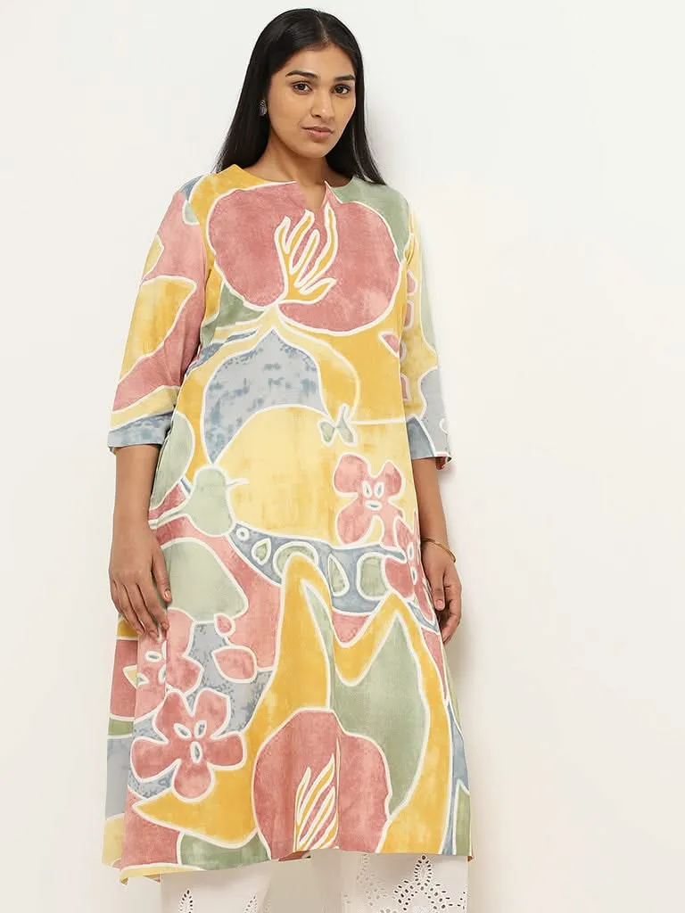 Diza Multicolor Printed Kurta