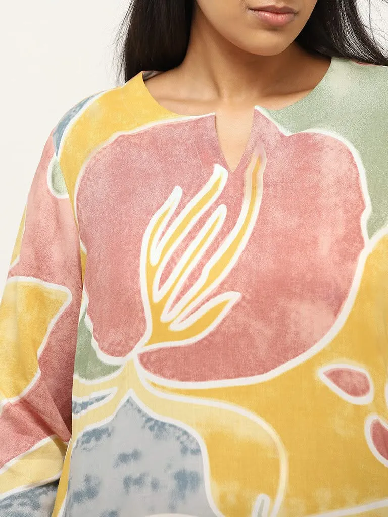 Diza Multicolor Printed Kurta