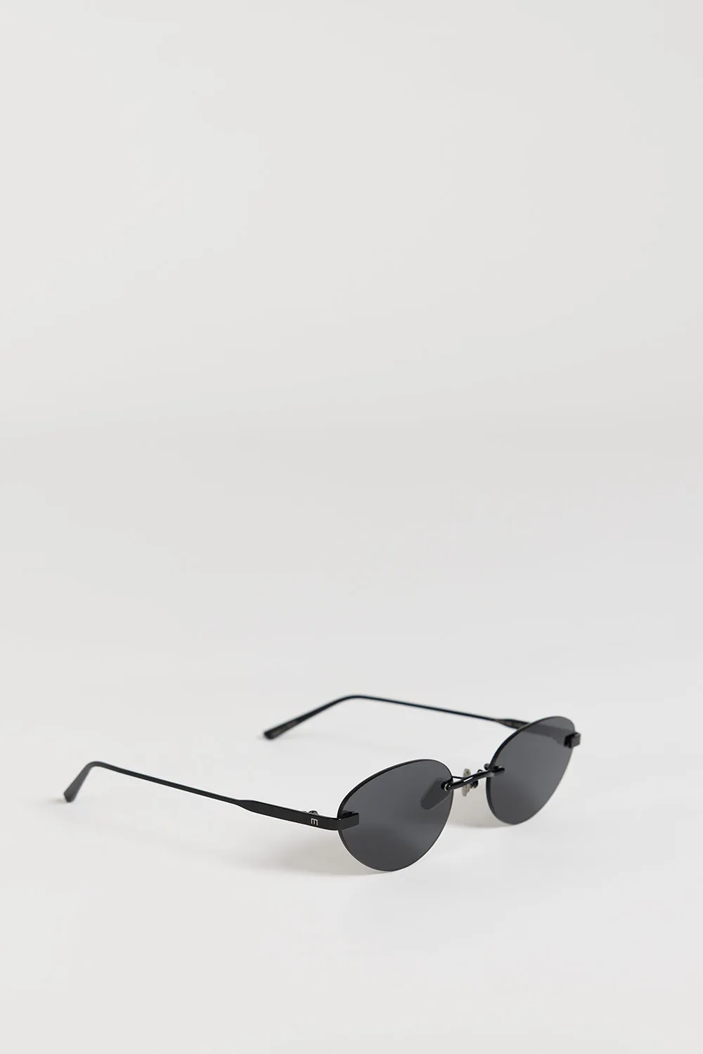 ELISA JOHNSON TRINITY GLOSS BLACK SUNGLASSES