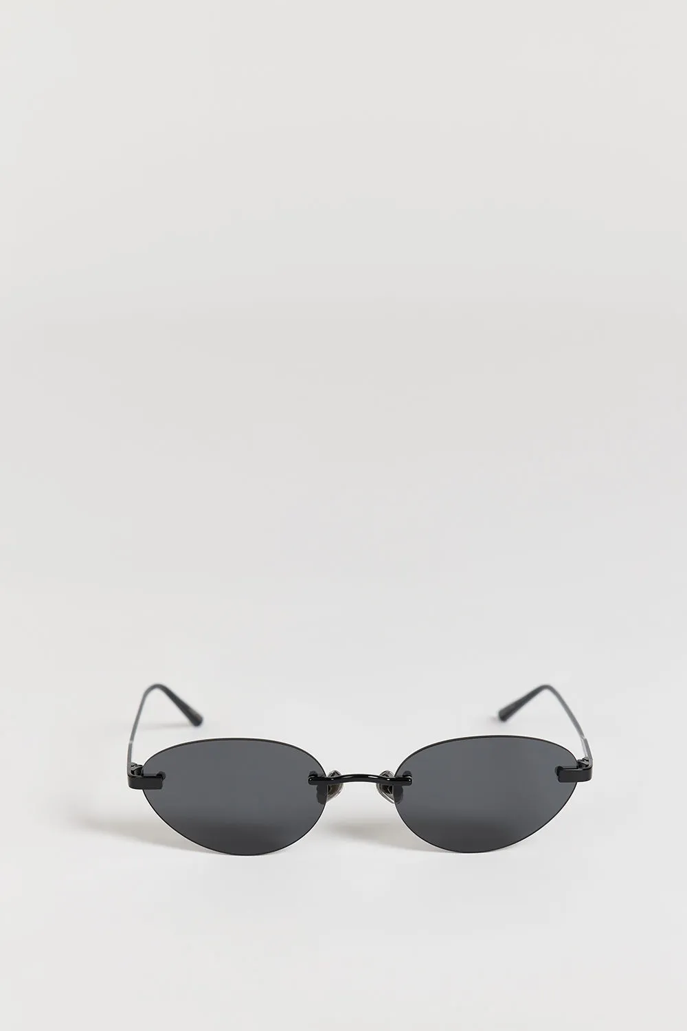 ELISA JOHNSON TRINITY GLOSS BLACK SUNGLASSES