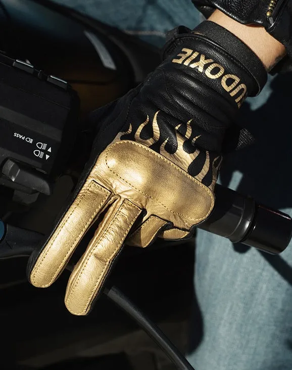 Eudoxie Jody Burn Ladies Motorcycle Gloves with Knuckle Armour