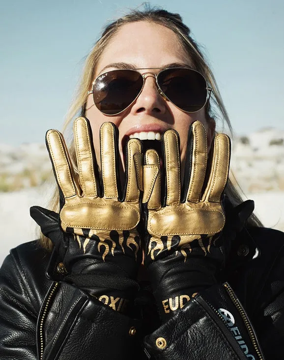 Eudoxie Jody Burn Ladies Motorcycle Gloves with Knuckle Armour