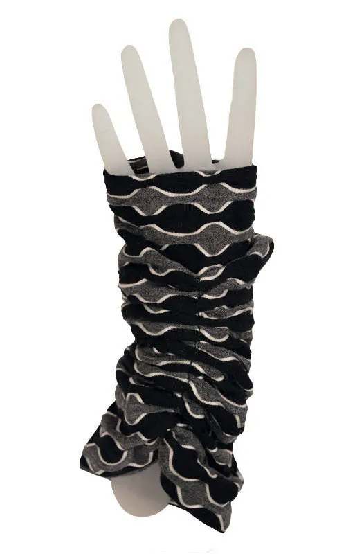 Fingerless Gloves  Scrunched - Lunar & Solar Eclipse