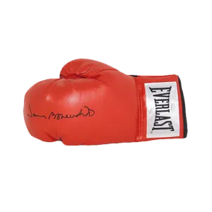 James "Bone Crusher" Smith Autographed Red Boxing Glove JSA