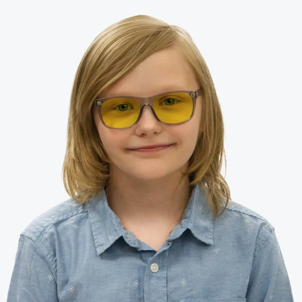 Kids DayMax Wayfarer Glasses - Pearl Grey - Prescription