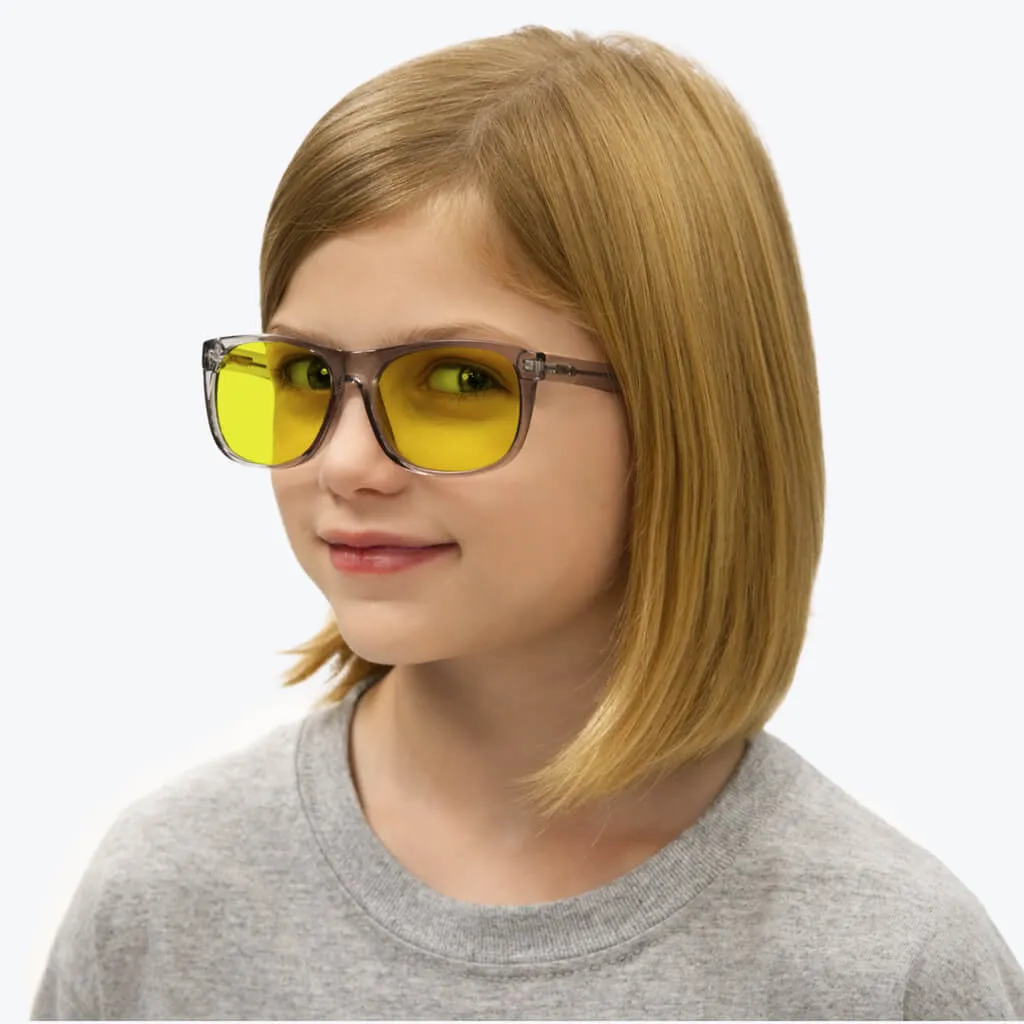 Kids DayMax Wayfarer Glasses - Pearl Grey - Prescription