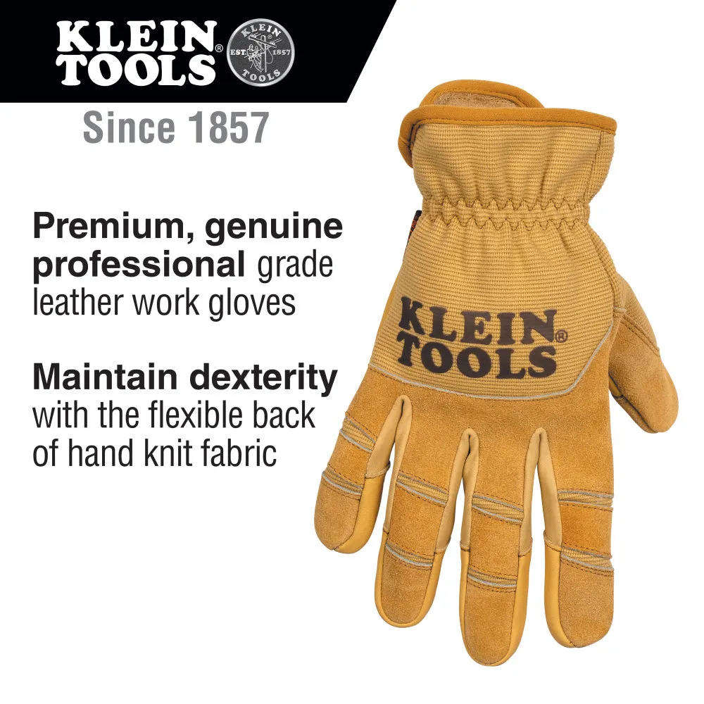 Klein 60607 Leather All Purpose Gloves, Medium