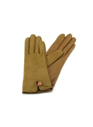 Ladies Leather Palm Lambskin Back Gloves