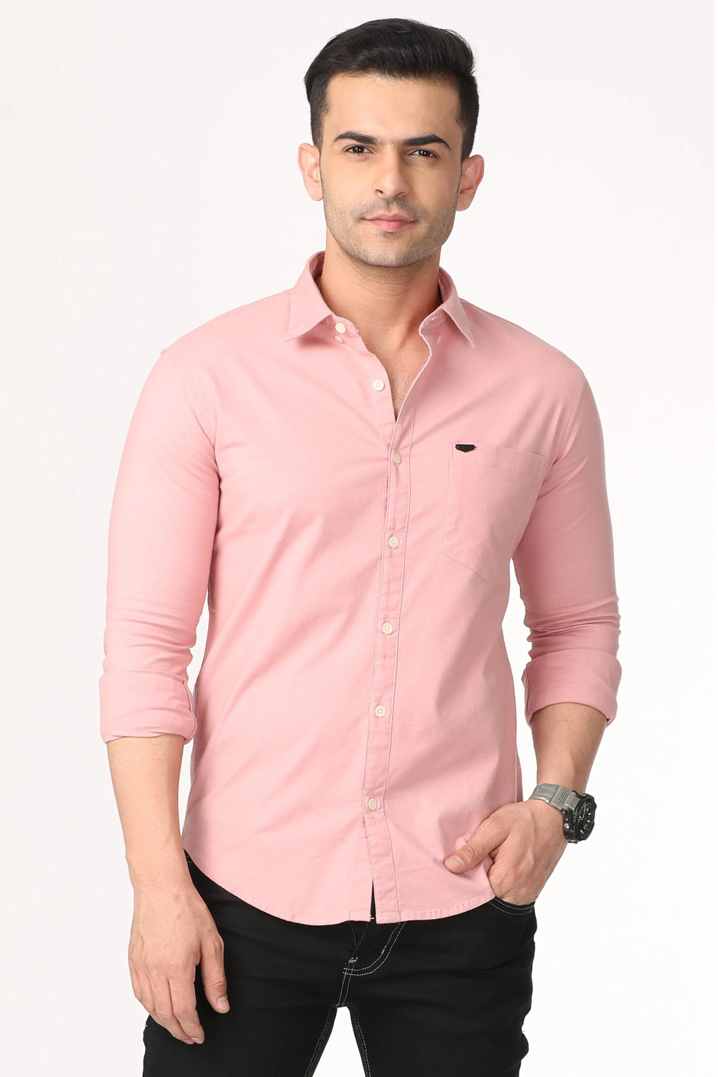 Light Rose Plain Shirt