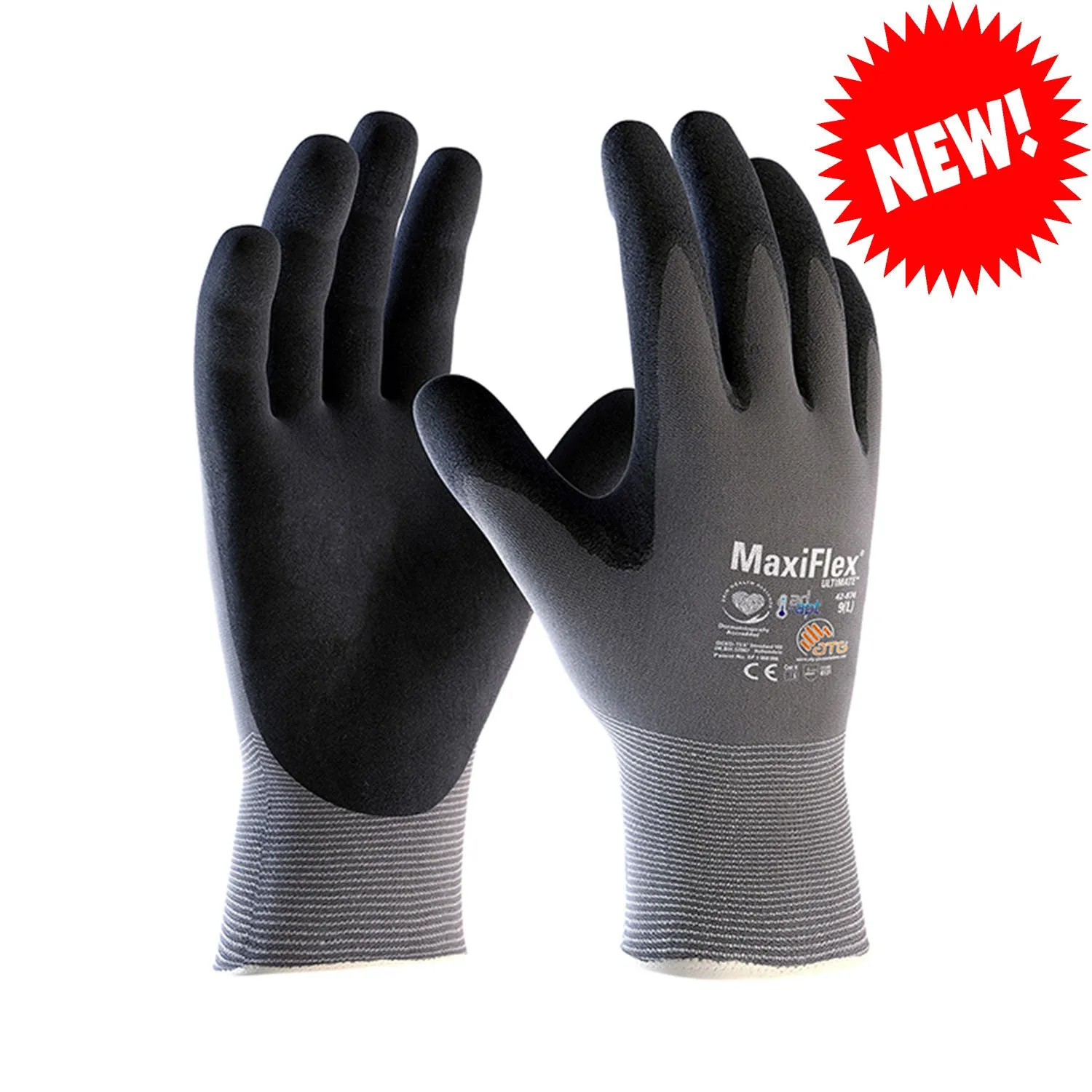 MaxiFlex® Ultimate™ AD-APT 42-874 Nitrile Grip Work Gloves