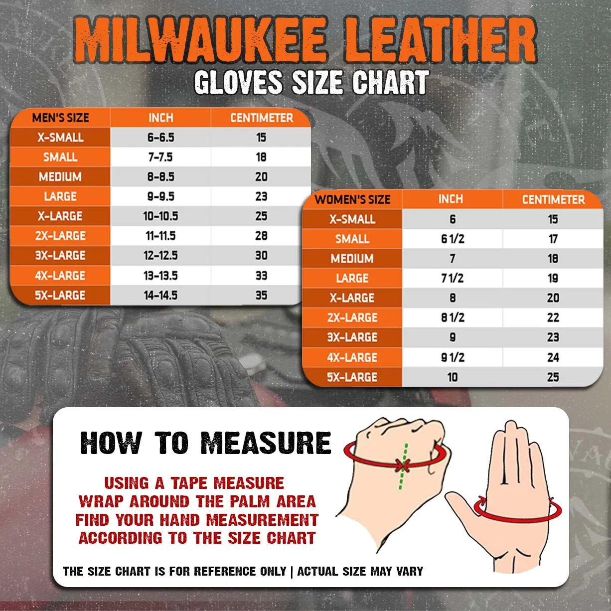 Milwaukee Leather MG7508 Men's Saddle Perforated Full-Finger Motorcycle Riding Gloves with Breathable Open Knuckle