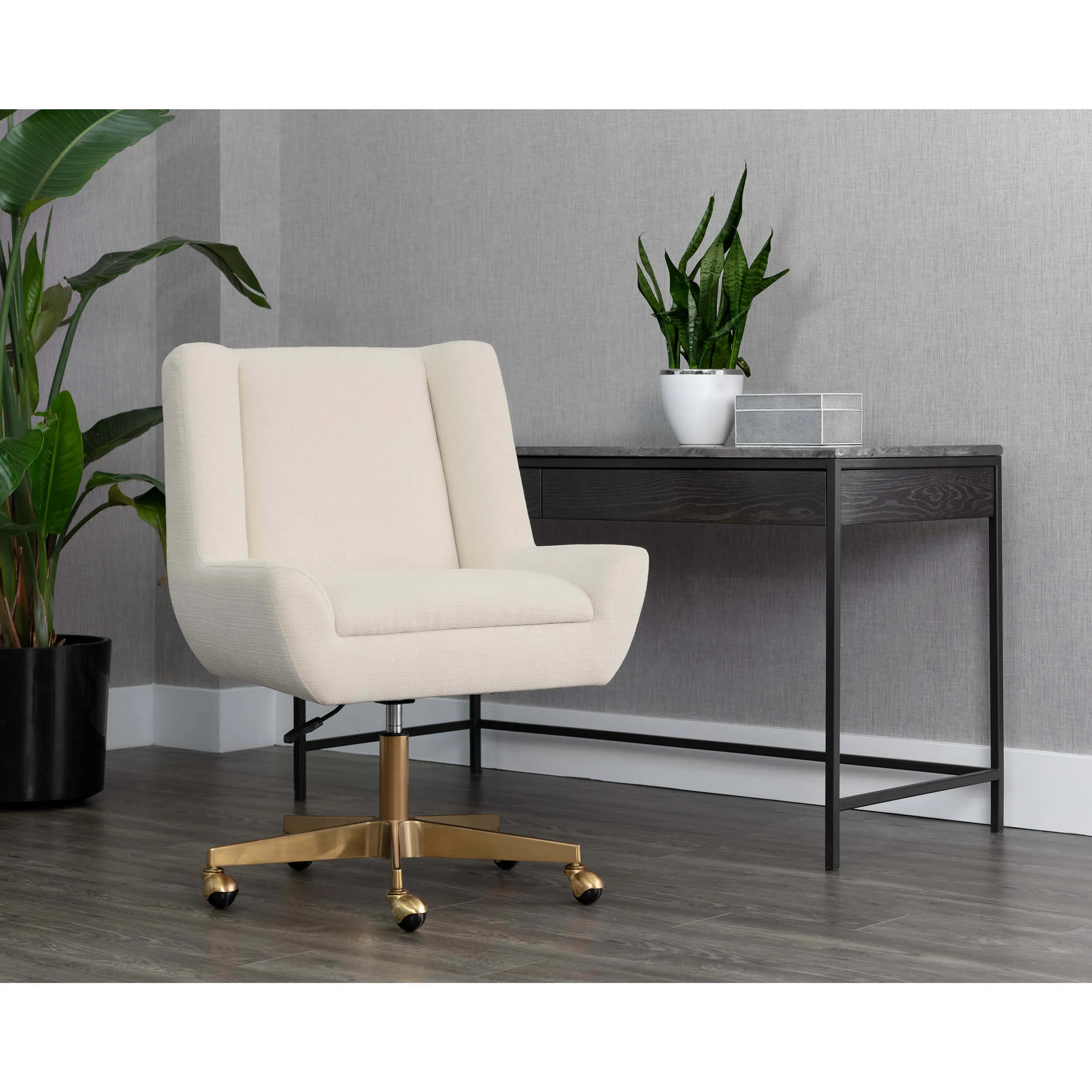 Mirian Office Chair, Zenith Alabaster