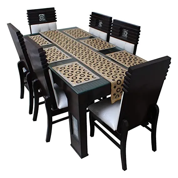 MoonWooden Sheesham Wood 4 Seater Dining Table with 2 Cushioned Chairs and 1 Bench for Home Dining Room Hotel Solid Wooden Chestnut Design Table (Dark Black Finish)