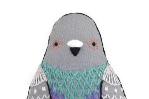 Pigeon Embroidery Kit from Kiriki