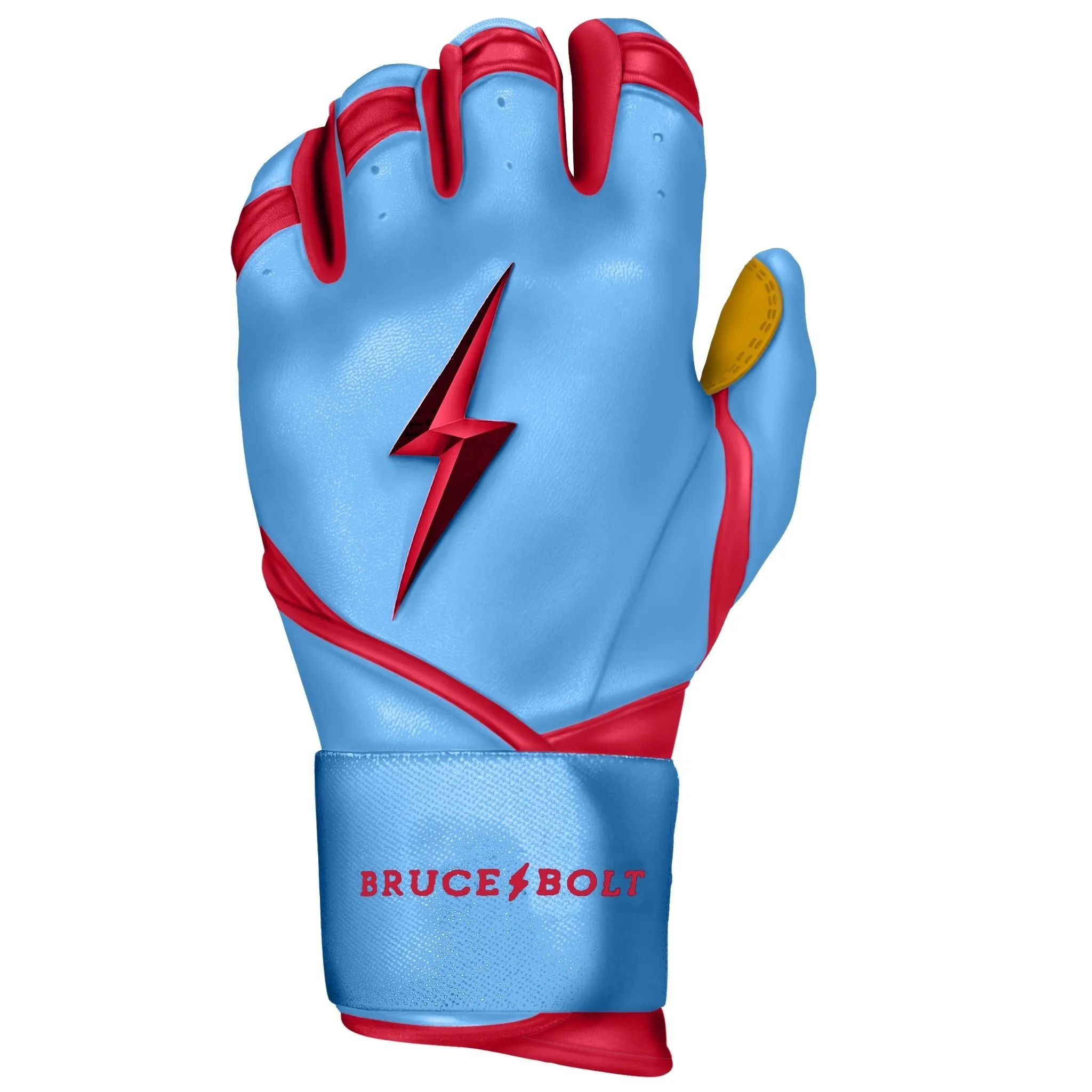 PREMIUM PRO BADER Series Long Cuff Batting Gloves | BABY BLUE