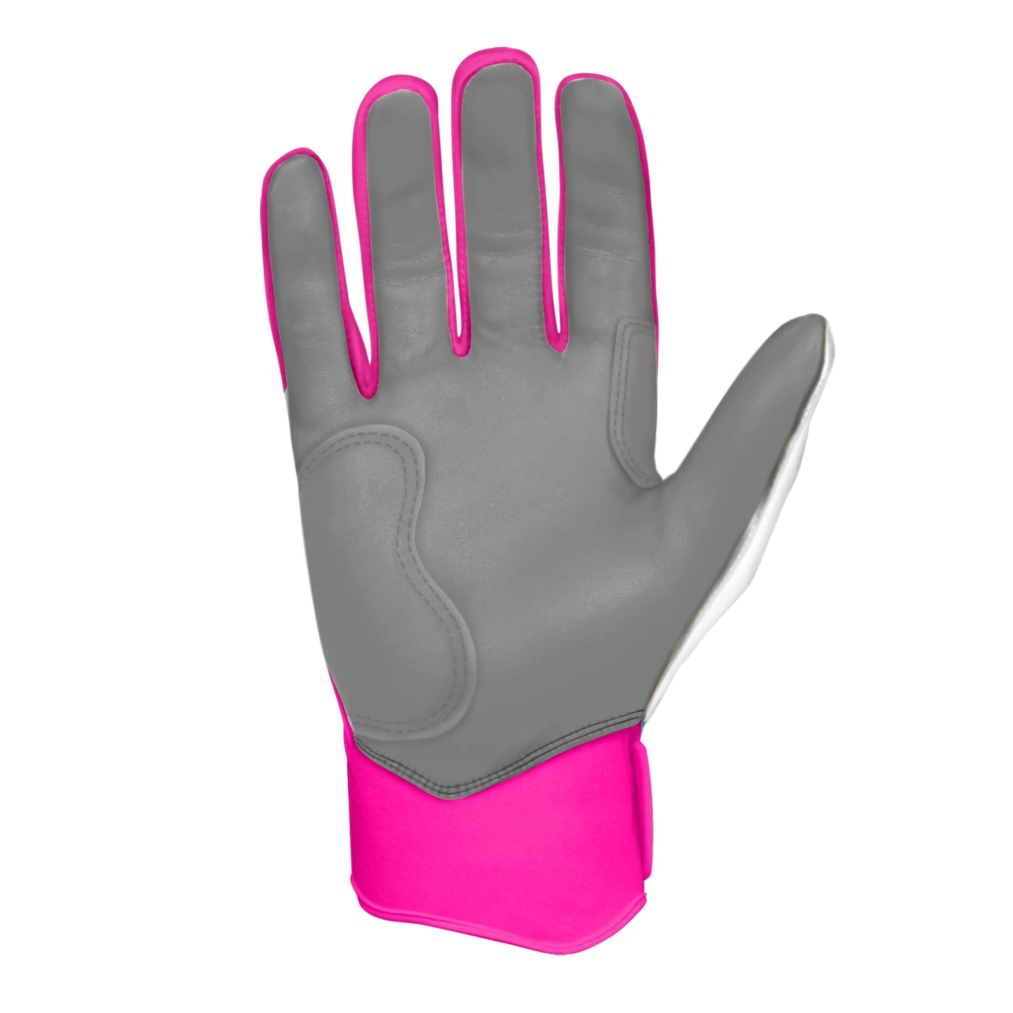 PREMIUM PRO CHROME Series Short Cuff Batting Gloves | PINK