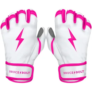 PREMIUM PRO CHROME Series Short Cuff Batting Gloves | PINK