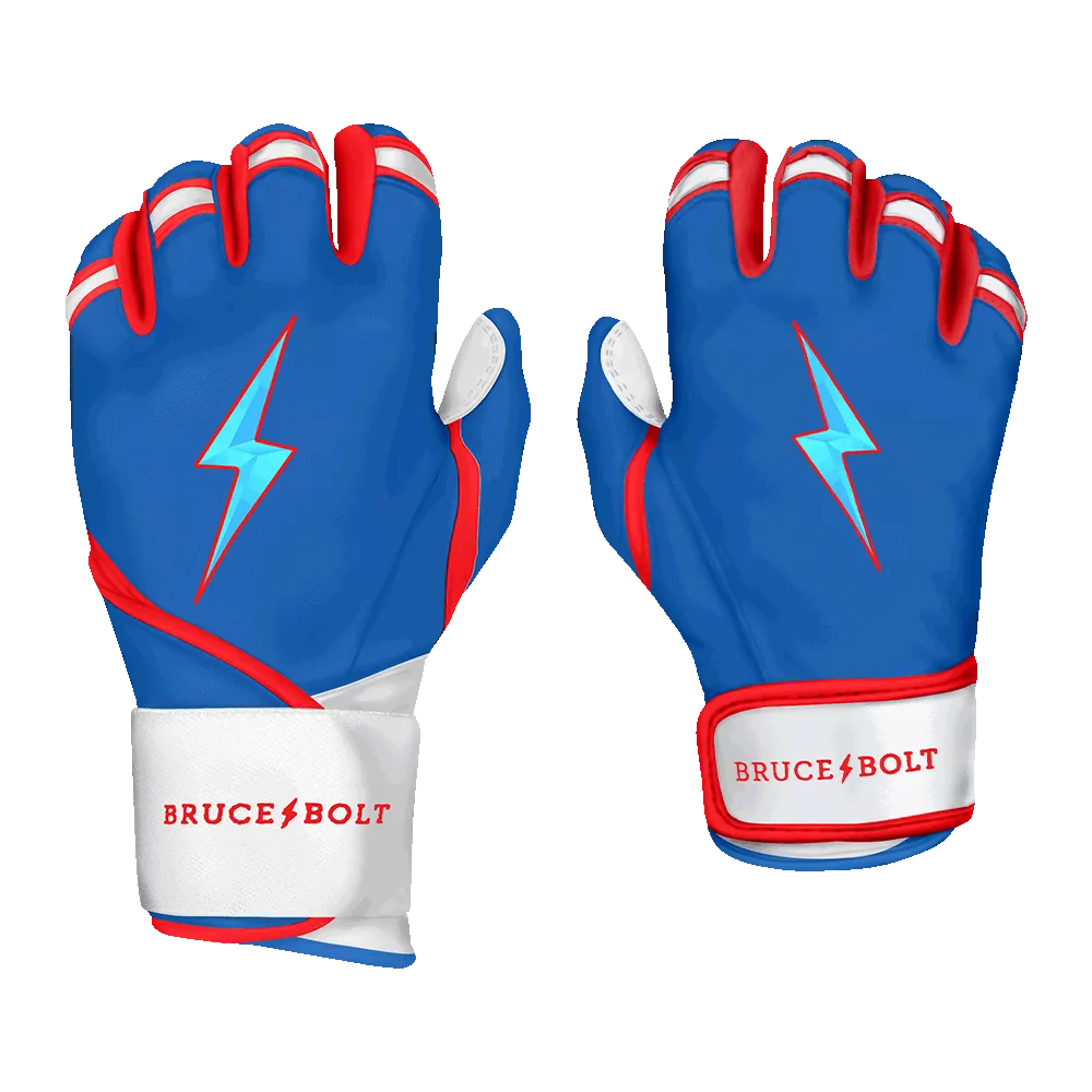 PREMIUM PRO Creator Series Short Cuff Batting Gloves | Outman Blue/Glow