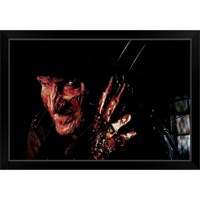 "A Nightmare on Elm Street (1984)" Black Framed Print