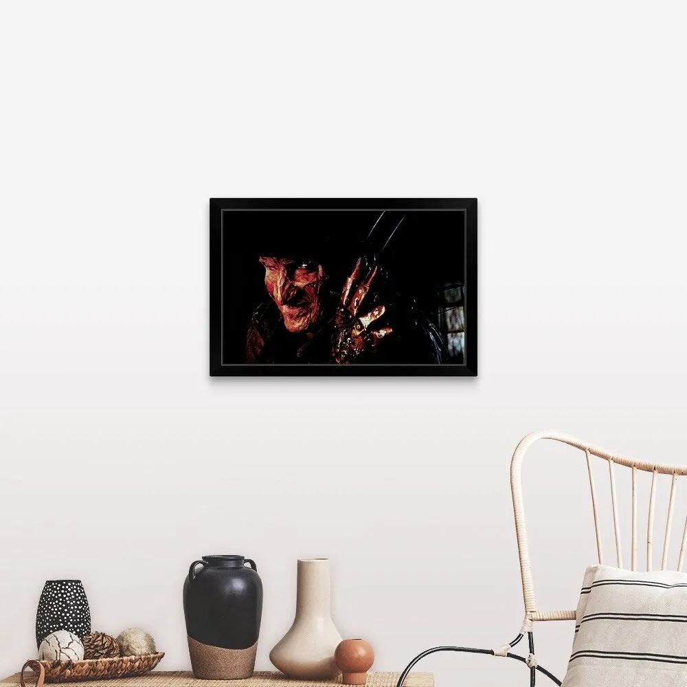 "A Nightmare on Elm Street (1984)" Black Framed Print