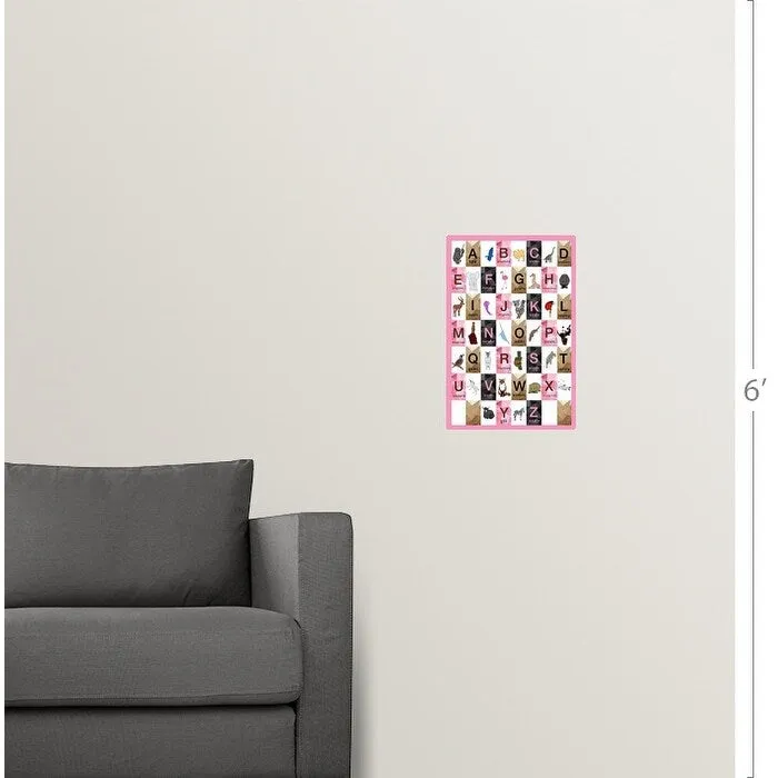 "Alphabet Girls Room" Poster Print - Multi