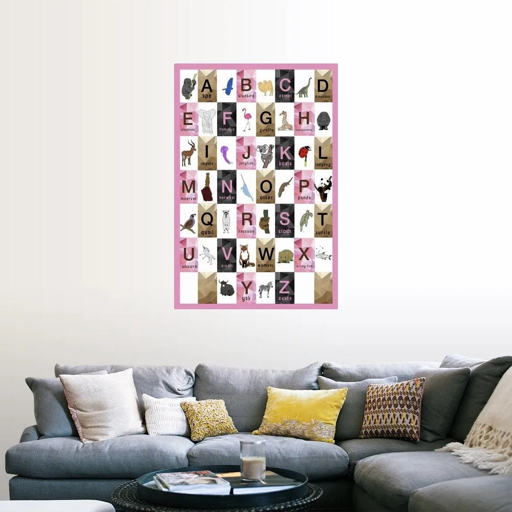 "Alphabet Girls Room" Poster Print - Multi