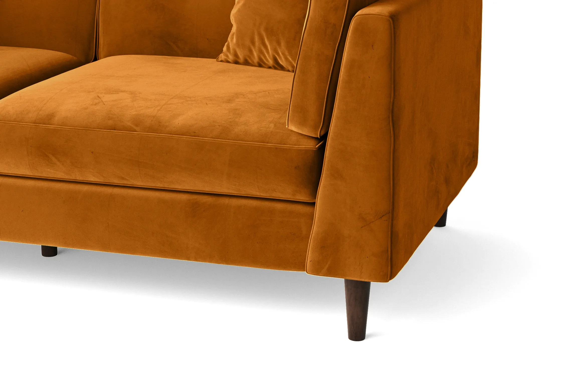 Ragusa 2 Seater Sofa Gold Velvet