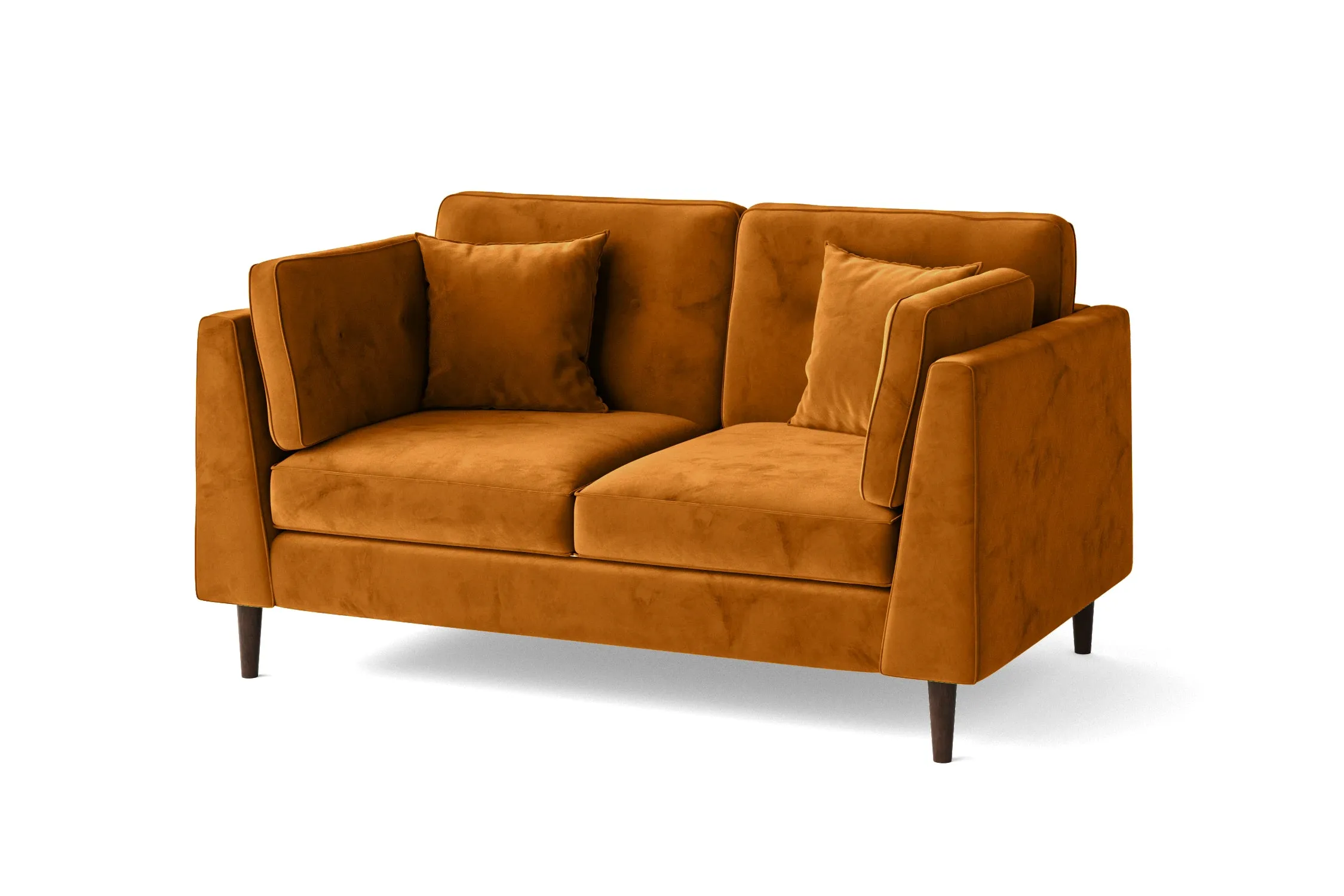 Ragusa 2 Seater Sofa Gold Velvet