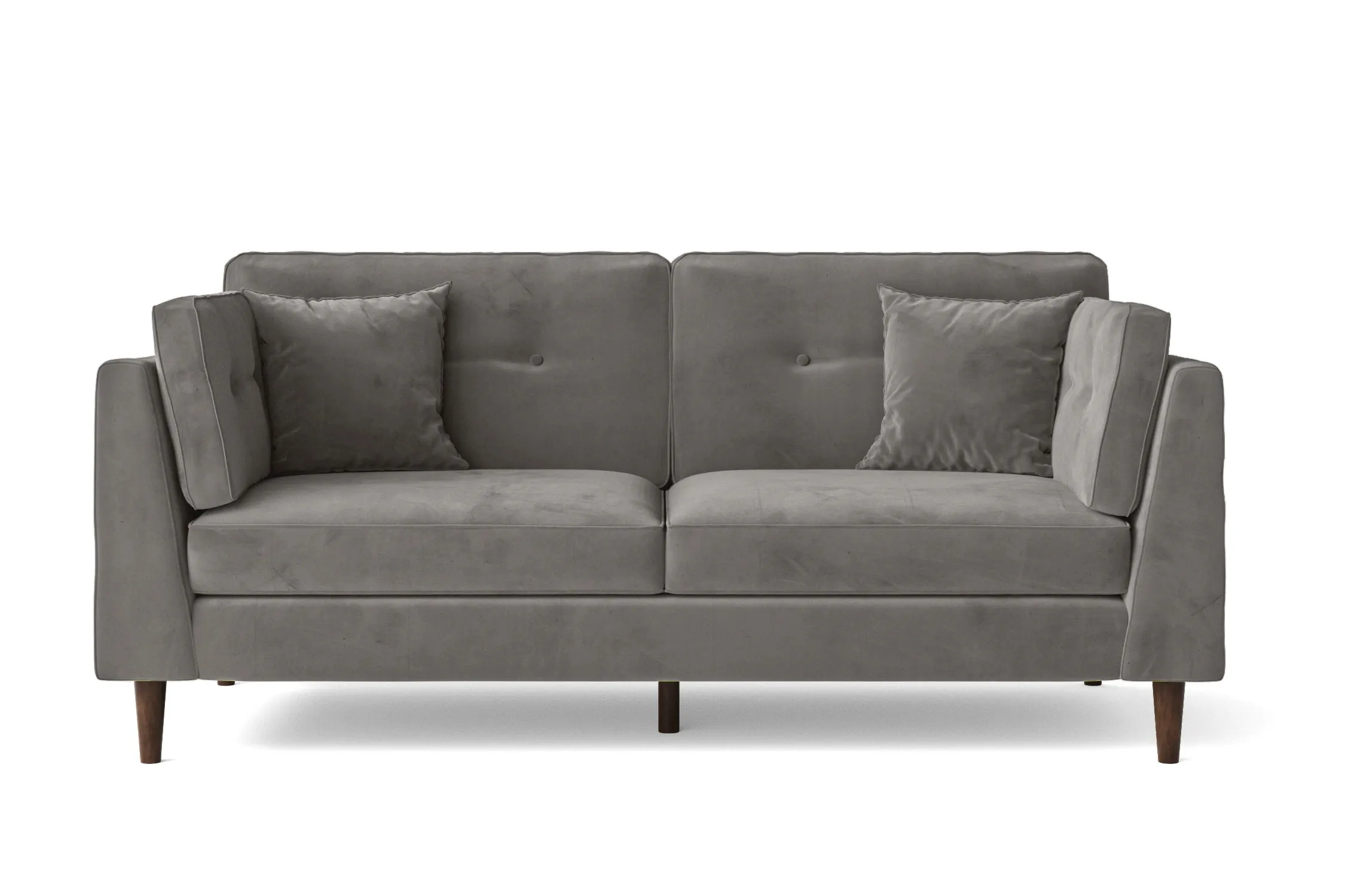 Ragusa 3 Seater Sofa Grey Velvet