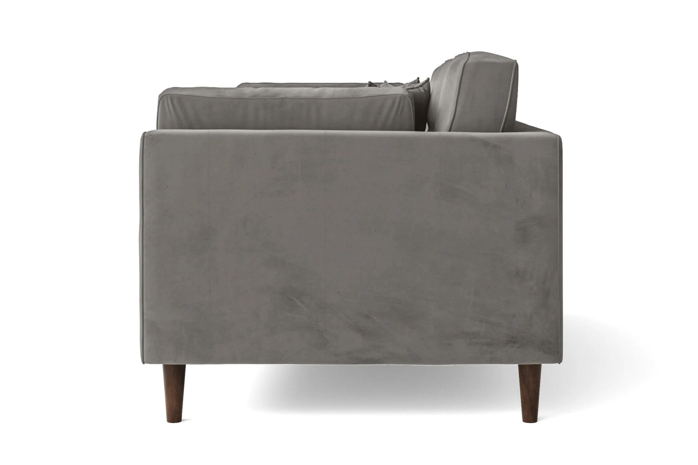 Ragusa 3 Seater Sofa Grey Velvet